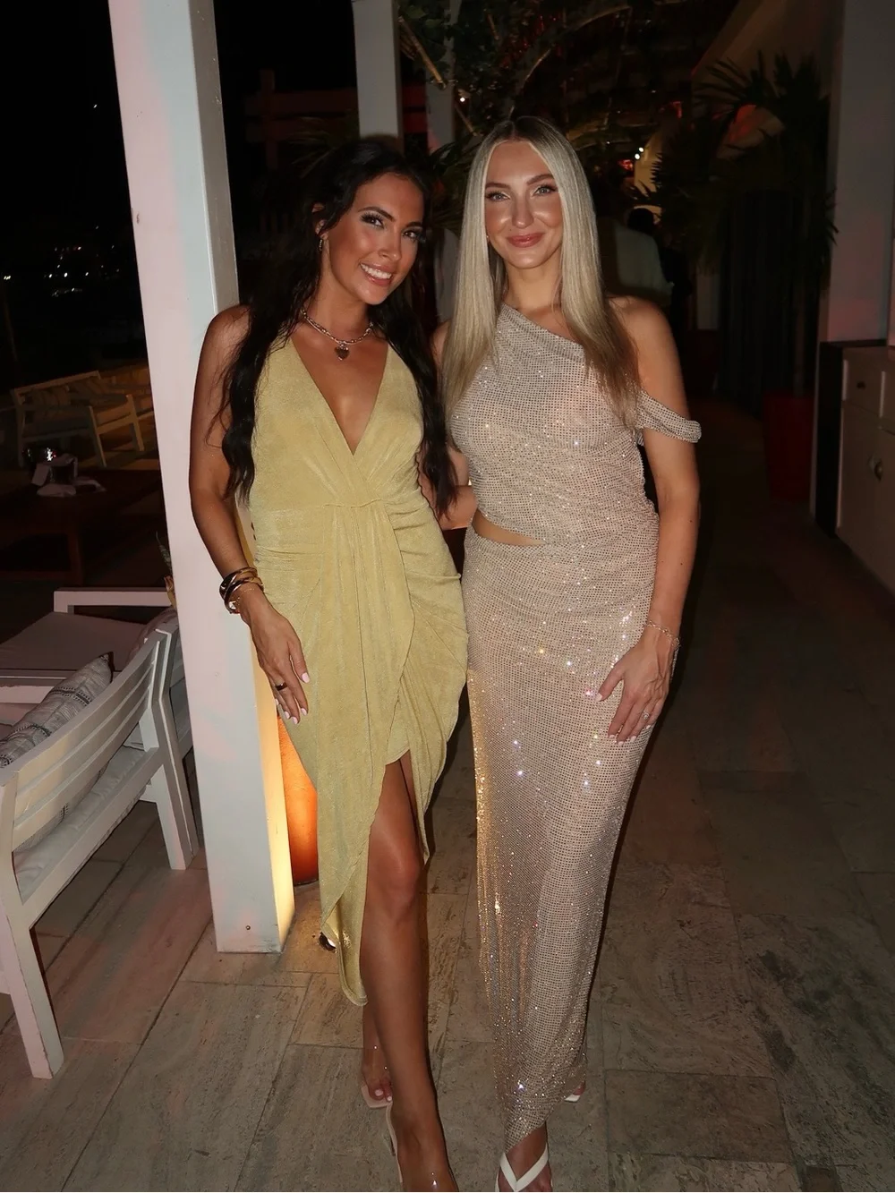 Meshki Kenny
Diamante One Shoulder Maxi Dress - Gold - Picture 2 of 5